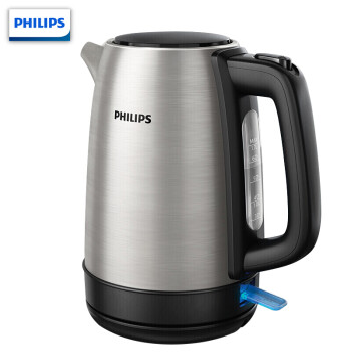 飞利浦（PHILIPS）电热水壶家用不锈钢手柄防烫开水壶 大容量烧水壶 HD9350/90-1.7升容量