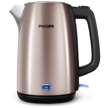 飞利浦（PHILIPS）电水壶热水壶电热水壶不锈钢1.7L防干烧带保温功能 HD9355/88