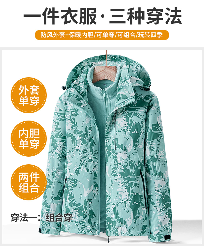 红都 工作服 全号可量体 冲锋衣提花涂层布防水防寒