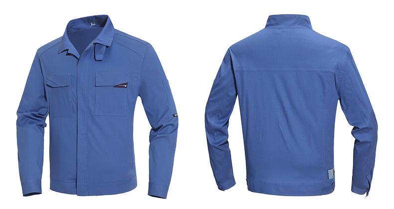 红都 工作服 全号可量体 宝蓝水洗夹克套装春装