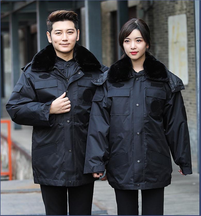 红都 工作服 全号可量体 棉服涤棉混纺，精品真空棉保安巡逻