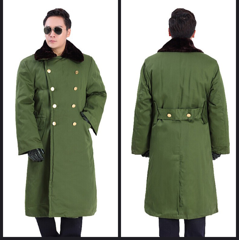 红都 工作服 全号可量体 棉服加长加厚棉涤军大衣