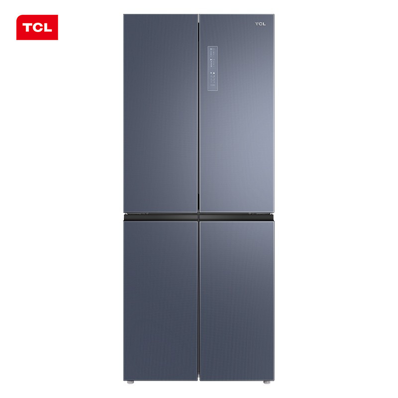 TCL 406P6-U星云蓝 406升 十字对开门 家用电冰箱 双变频 风冷无霜（星云蓝）