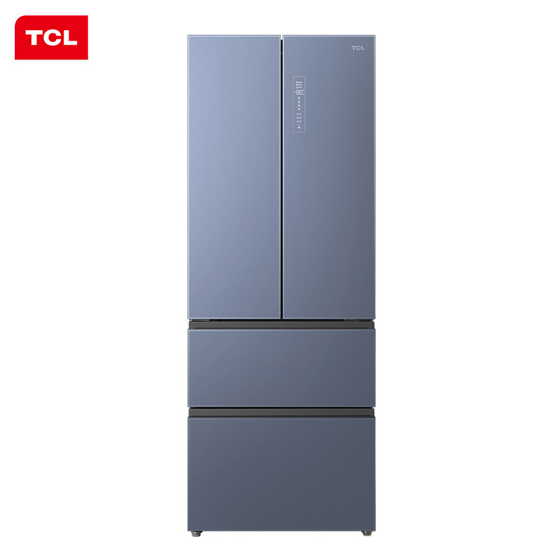 TCL 445升多门冰箱 R445P6-D晶釉蓝 智慧恒温养鲜 智慧变温空间 干湿分储 032℃深冷速冻