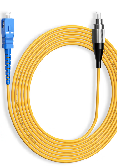 皇鹰（HIGHEAGLE）电信级光纤跳线 FC-SC单模单芯8米光纤网线跳纤 HY-98FCSC8